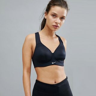 Nike + Training High Support Pro rival Bra In Black