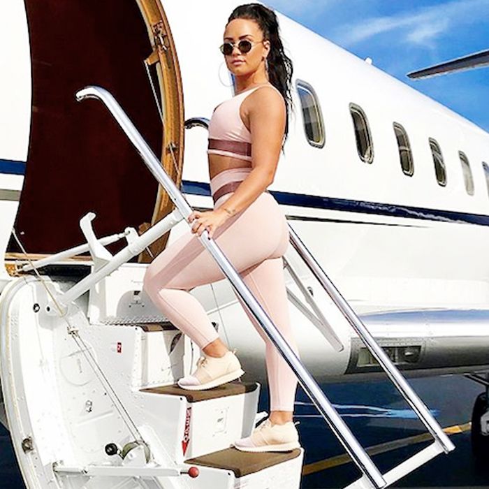 Demi Lovato's Pink Leggings Sold Out So Fast