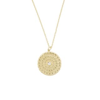 Accessorize + Embossed Coin Pendant Necklace