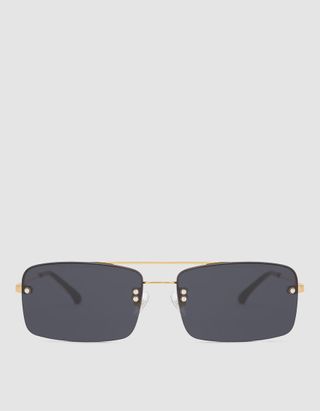 Dries Van Noten + Sunglasses in Gold/Black