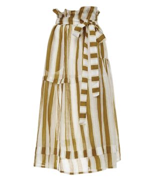 Lee Mathews + Watson Stripe Linen Skirt