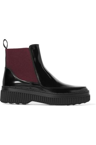 Tod's + Patent-leather Chelsea Boots