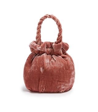Staud + Grace Velvet Clutch Bag