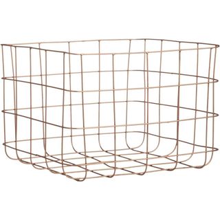 CB2 + Copper Wire Storage Basket