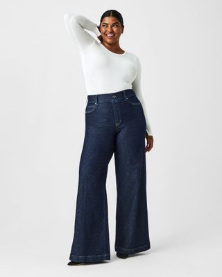 Spanx + Wide Leg Jeans