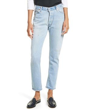 Re/Done + Women's Re/done Reconstructed Relaxed Straight Jeans