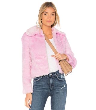 Eaves + x Revolve Ryder Faux Fur Jacket in Pink