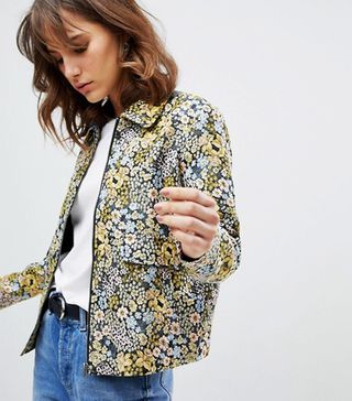 Selected + Floral Printed Jacket