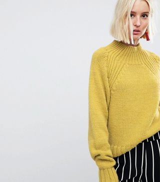 River Island + Chunky Cable Knit Sweater