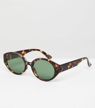 ASOS + Fine Frame Oval Sunglasses