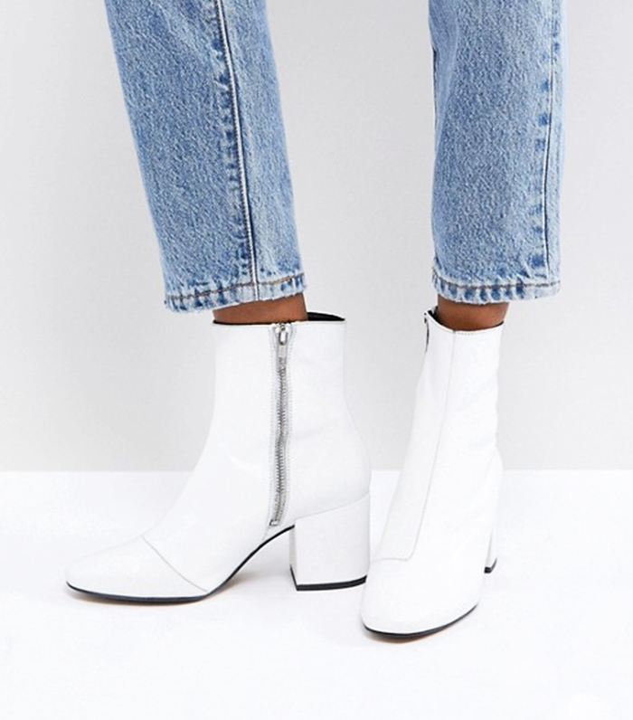 ASOS + Rosana Leather Block Heeled Boots