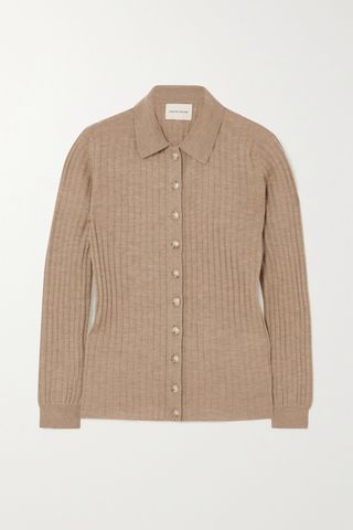 Loulou Studio + Sulug Ribbed Mélange Wool and Cashmere-Blend Sweater