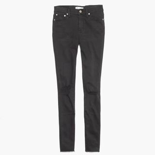 Madewell + 9 Inch High-Rise Skinny Jeans in Black Sea