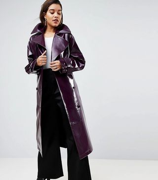 ASOS + Oversized Mac in Vinyl