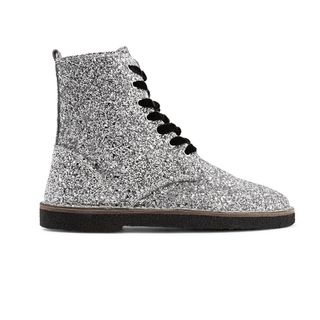 Golden Goose Deluxe Brand + Glittered Leather Ankle Boots
