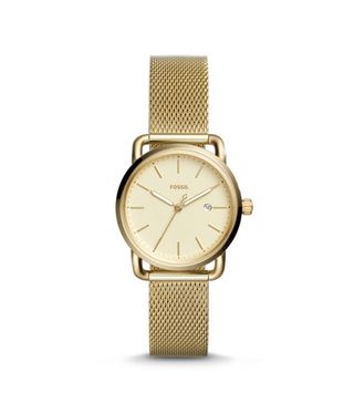 Fossil + The Commuter Three-Hand Date Gold-Toned Stainless Steel Watch