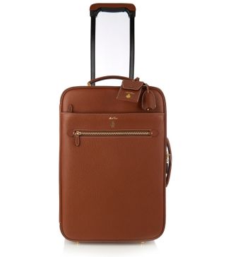 Mark Cross + Grained-Leather Suitcase