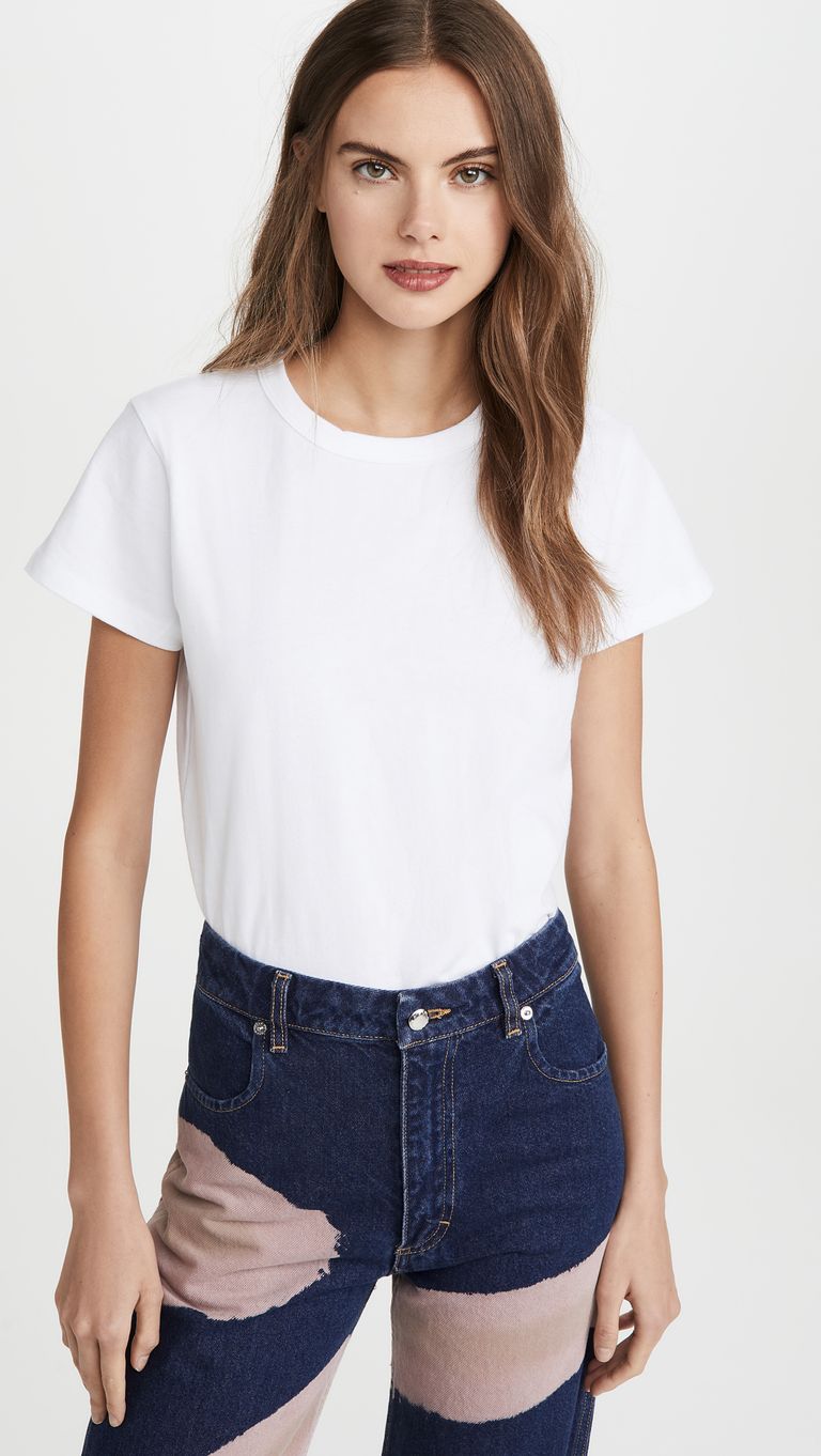 The 7 Best Non-See-Through, Thick White T-Shirts | Who What Wear