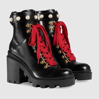 Gucci + Leather Ankle Boots