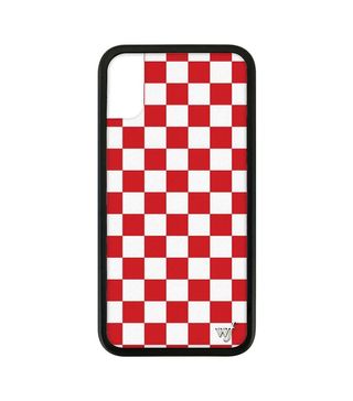 Wildflower Cases + Red Checkers iPhone X Case