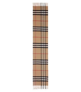 Burberry + Giant Icon Check Cashmere Scarf