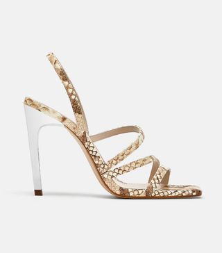 Zara + Snakeskin Sandals