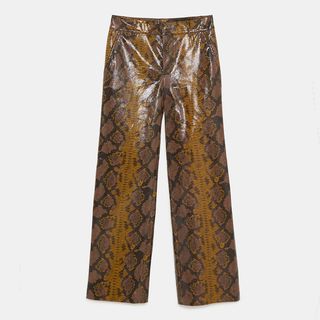 Zara + Snake Print Trousers