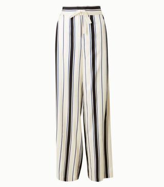 Marks and Spencer Collection + Striped Wide-Leg Trousers