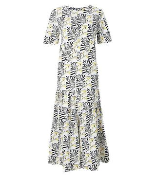 Marks and Spencer Collection + Leaf Print Relaxed Midi Dress