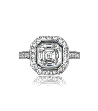 Estate Diamond Jewelry + Asscher Cut Diamond Engagement Ring