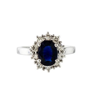 The Real Real + 14K Sapphire & Diamond Ring