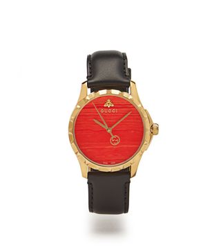 Gucci + G-Timeless Leather Watch