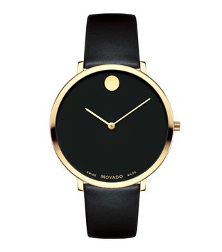 Movado + Ultra Slim Special Edition Leather Strap Watch