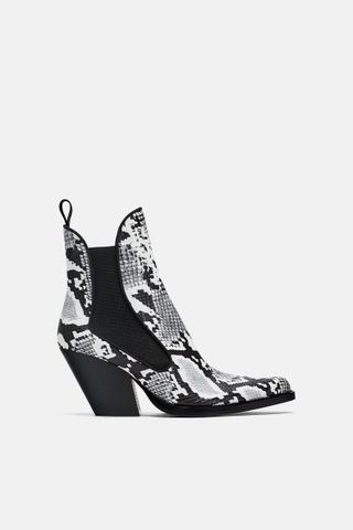 Zara + Cowboy Ankle Boots