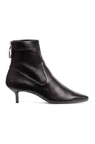 H&M + Leather Ankle Boots