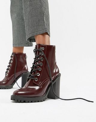 Asos + Elm Chunky Lace Up Boots