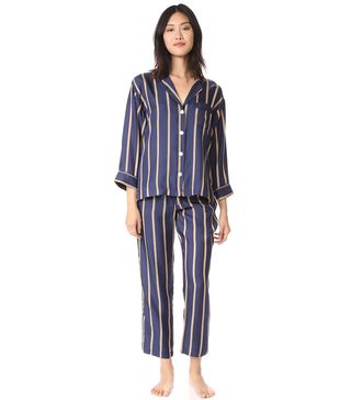 Sleepy Jones + Silk Marina Pajama Shirt