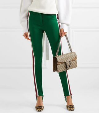 Gucci + Striped Jersey Leggings