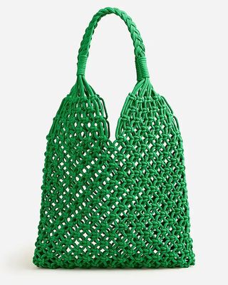 J.Crew + Cadiz Hand-Knotted Rope Tote