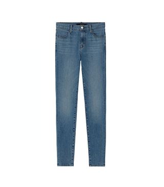 J Brand + Mid-Rise Super Skinny Jeans in Everlasting