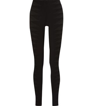 Rick Owens + Tulle-Trimmed Stretch-Jersey Legging