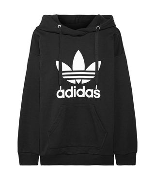 Adidas Originals + Printed French Cotton-Blend Terry Hooded Top