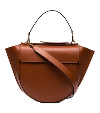 Wandler + Brown Leather Hortensia Shoulder Bag