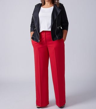 Lane Bryant + Lena Tailored Stretch Wide-Leg Pants