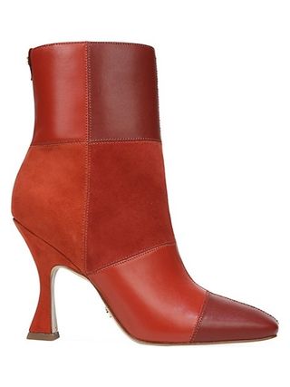 Sam Edelman + Olina Patchwork Leather & Suede Ankle Boots