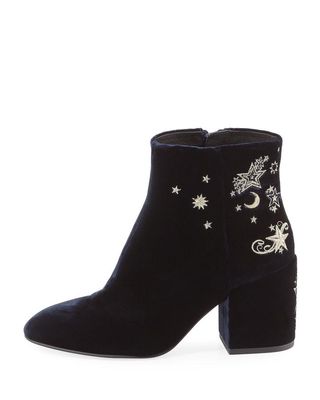 ASH + Elixir Embroidered Velvet Boot