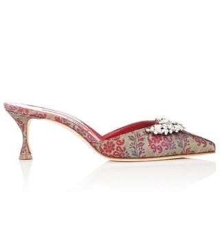 Manolo Blahnik + Lurum Jacquard Mules