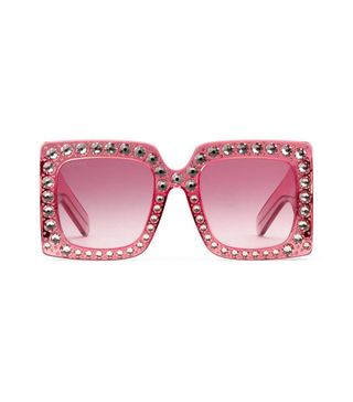 Gucci + Oversize Square-Frame Acetate Sunglasses