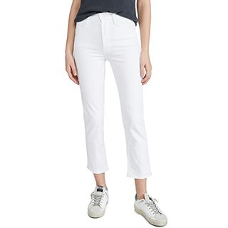 Mother + The Tomcat High Waist Cropped Straight Jeans