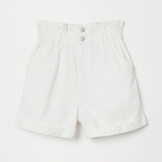H&M + Cotton Paper-Bag Shorts